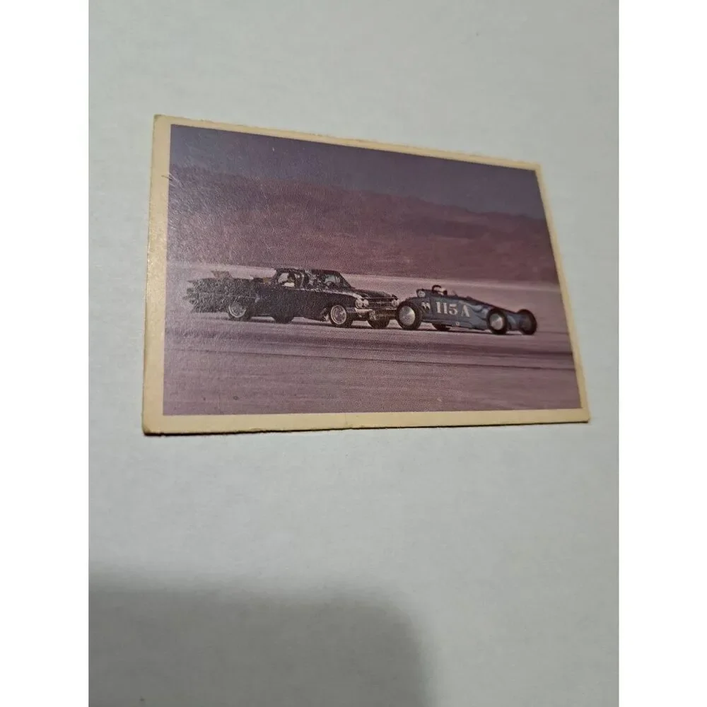 Vintage 1965 Hot Rod Magazine #2 Spec Sheet Fred Larson Streamliner Trading Card